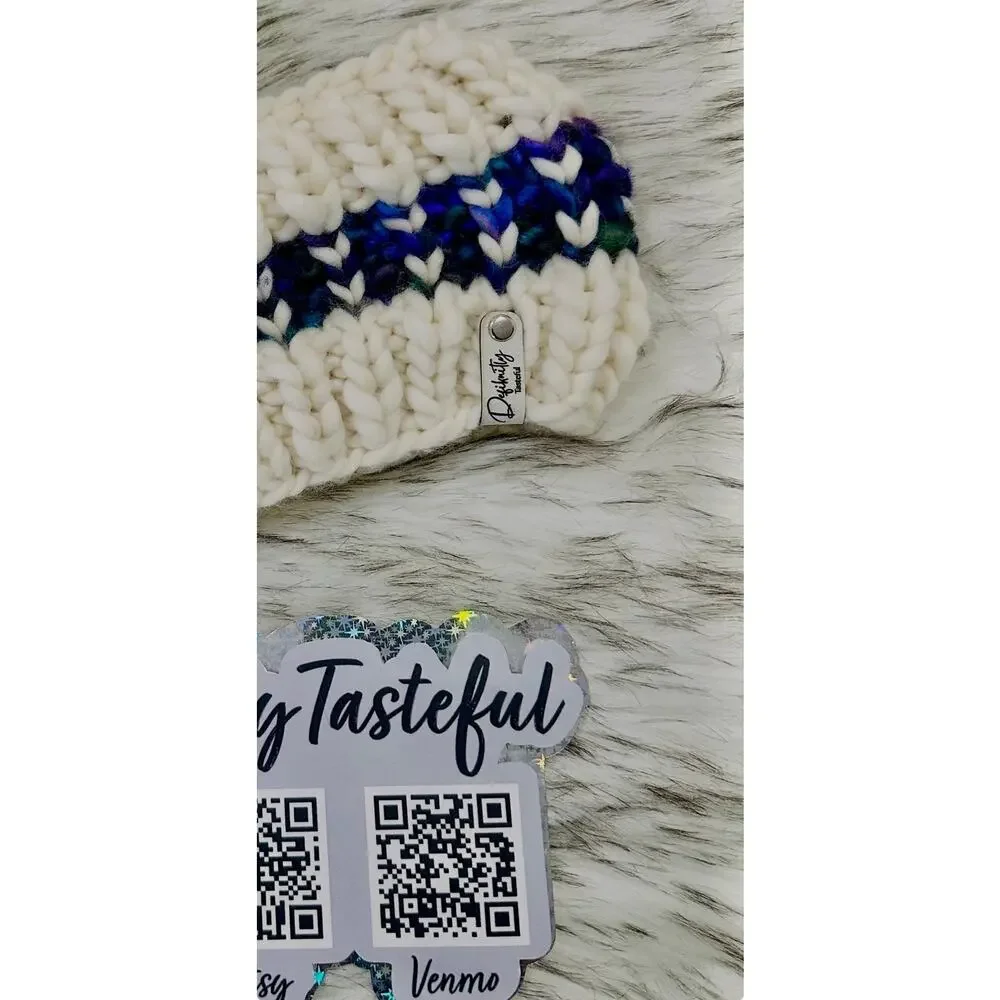 Hand Knit Into Your Heart Merino Wool Headband - Winter Ear Warmer